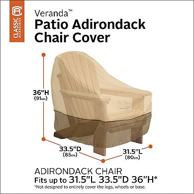 Classic Accessories Veranda Adirondack Chair Cover - Outdoor
