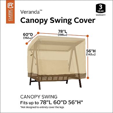 Classic Accessories Veranda Canopy Swing Cover - Outdoor