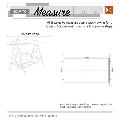 Classic Accessories Veranda Canopy Swing Cover - Outdoor