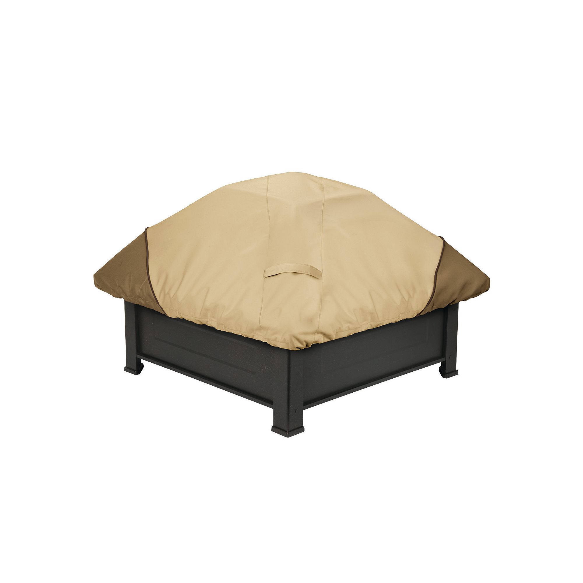 Classic Accessories Veranda Square Fire Pit Cover, Pebble