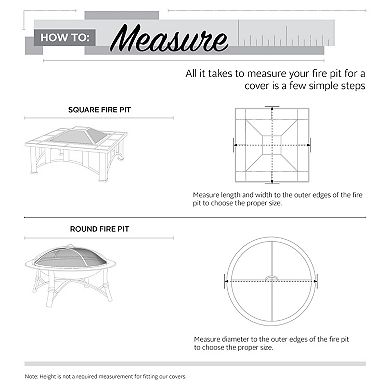 Classic Accessories Veranda Square Fire Pit Cover