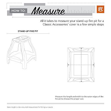 Classic Accessories Veranda Stand Up Fire Pit Cover