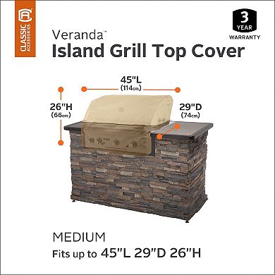 Classic Accessories Veranda Island 46-in. Grill Cover