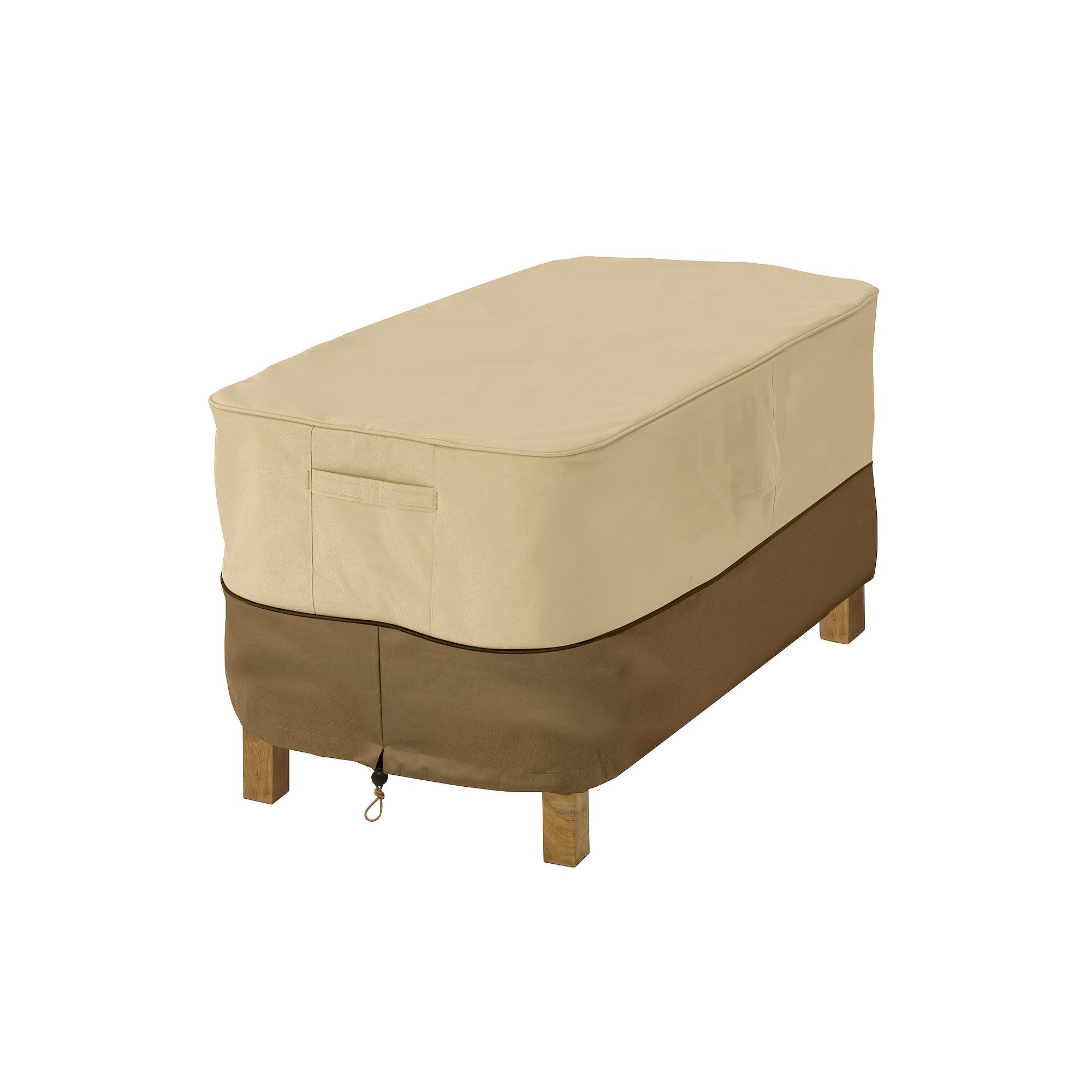 Classic Accessories Veranda 30-in. Ottoman & Table Cover, Pebble