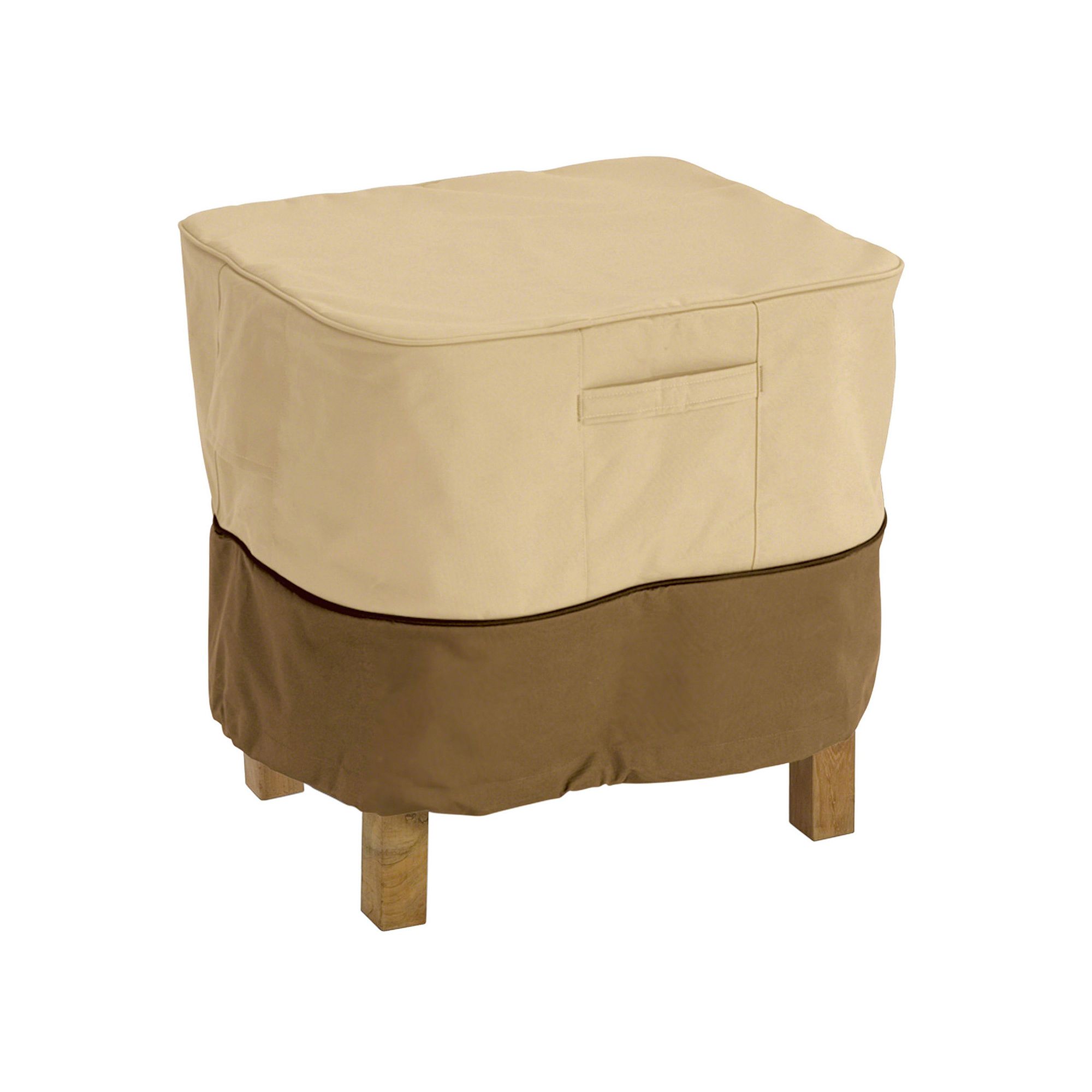 Classic Accessories Veranda 22-in. Ottoman & Table Cover, Pebble