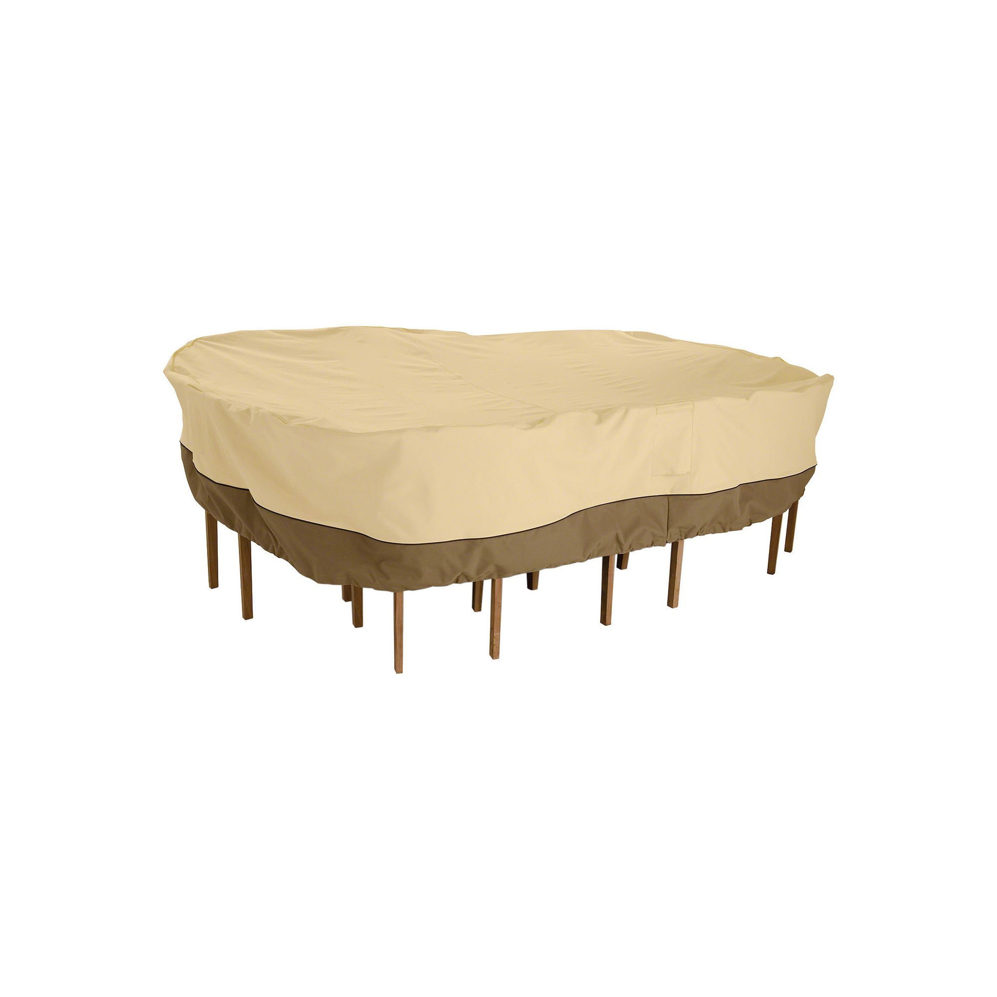 Classic Accessories Veranda 84-in. Ottoman & Table Cover, Pebble