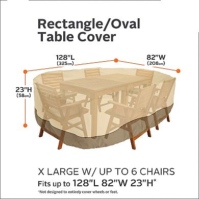 Classic Accessories Veranda 84-in. Ottoman & Table Cover