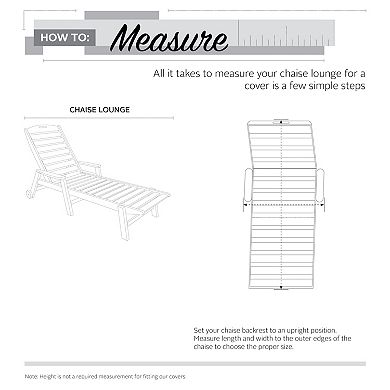 Classic Accessories Veranda 68-in. Patio Chaise Cover
