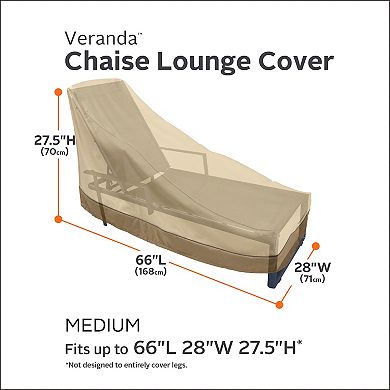 Classic Accessories Veranda 68-in. Patio Chaise Cover