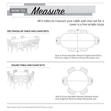 Classic Accessories 72-in. Table & Chair Cover - Outdoor