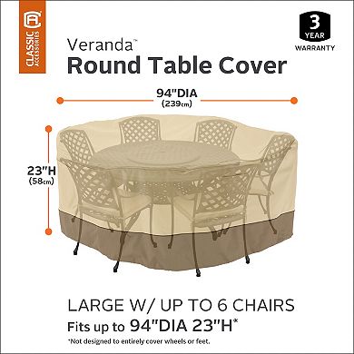 Classic Accessories 96-in. Table & Chair Cover - Outdoor