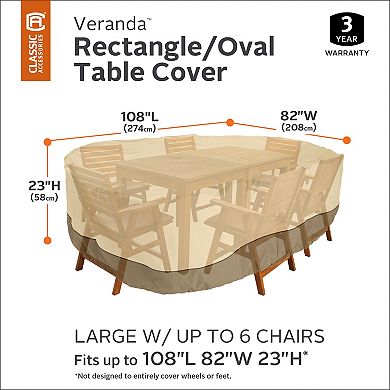 Classic Accessories 84-in. Table & Chair Cover - Outdoor