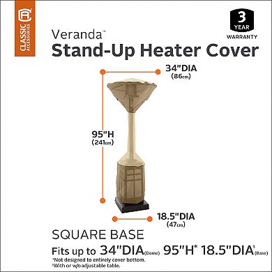 Classic Accessories Veranda Round Stand Up Heater Cover - Outdoor