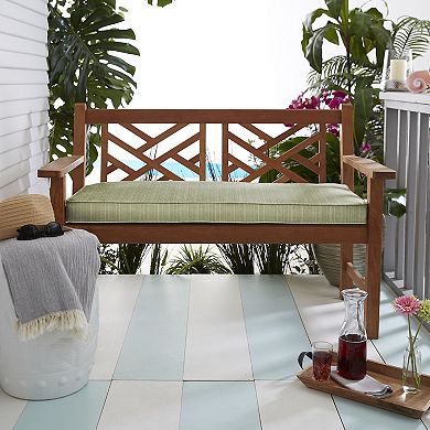 Mozaic Sunbrella 48'' x 19'' Textured Outdoor Bench Cushion