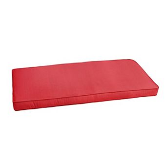 Mozaic Sunbrella 48" x 19" Textured Outdoor Bench Cushion