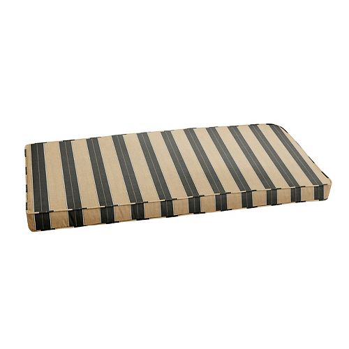 Mozaic Sunbrella 48" x 19" Striped Outdoor Bench Cushion