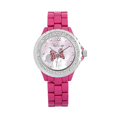Disney s Minnie Mouse Peekaboo Women s Crystal Watch