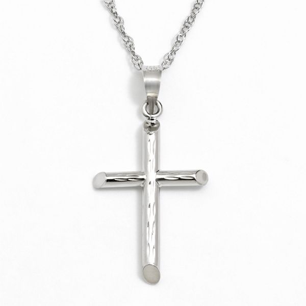 Kohls white clearance gold cross necklace