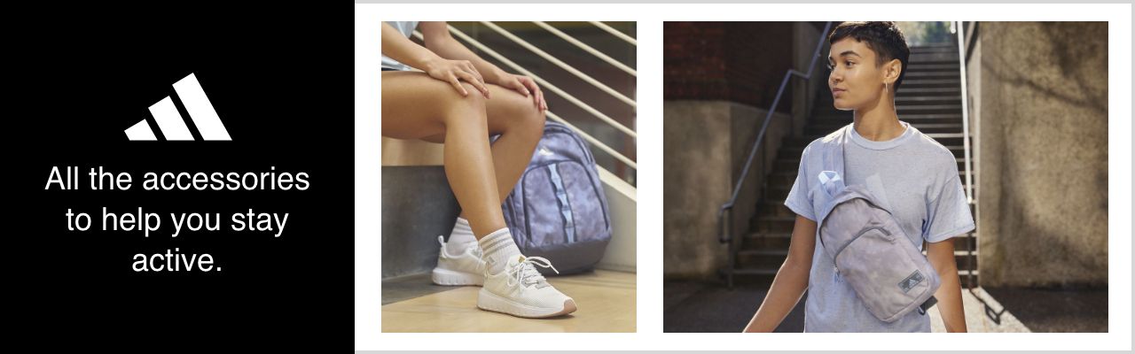 adidas. All the accessories to help you stay active.