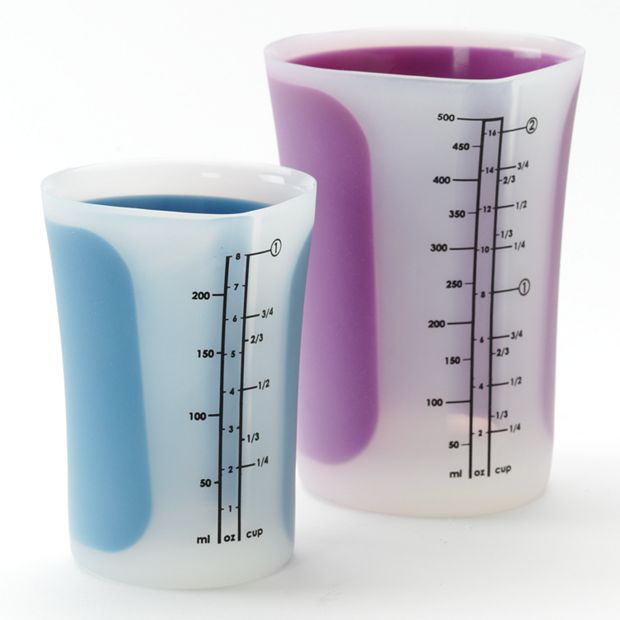 2-Cup Mint Green Silicone Liquid Measuring Cup
