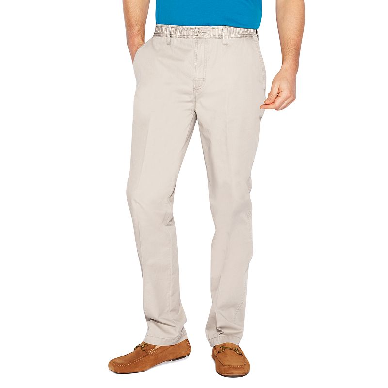 Men S Croft Barrow Classic Fit Full Elastic Comfort Waist Pants