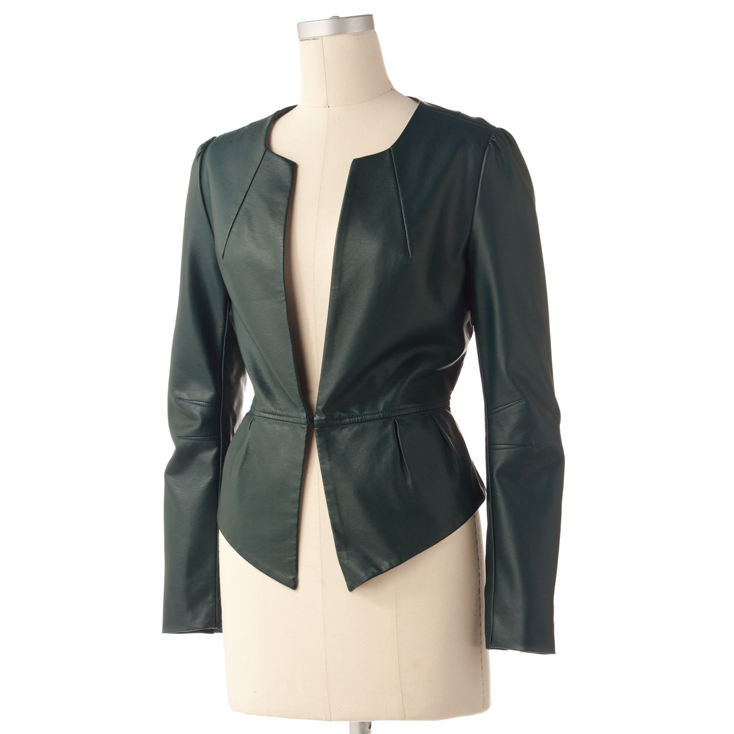 kohls plus size leather jacket