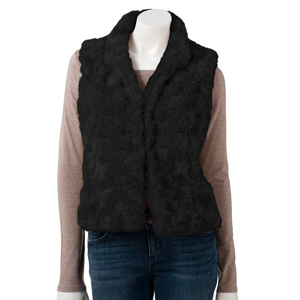 Kohls faux 2025 fur vest