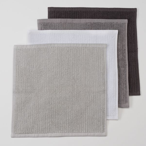 Food Network™ Solid 4pk. Bar Mop Dishcloths