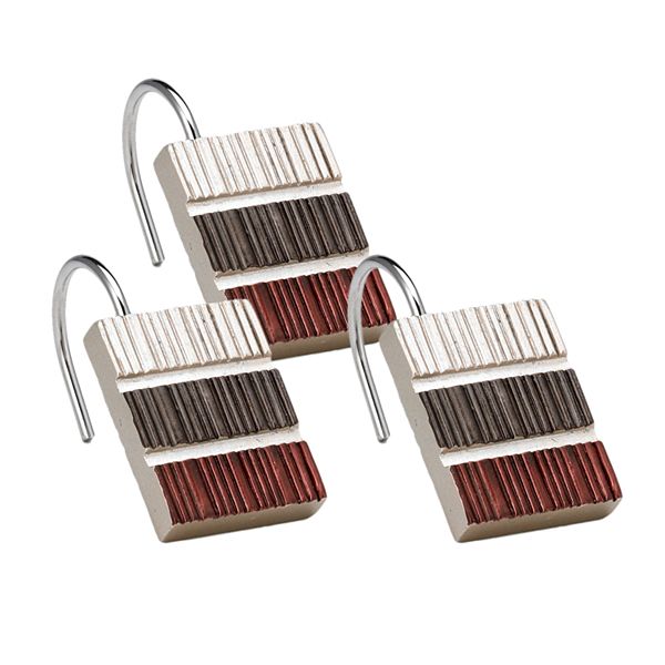 Popular Bath Modern Line 12pk. Shower Curtain Hooks