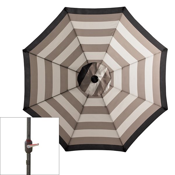 Sonoma Goods For Life Crank Tilt Solar Led Patio Umbrella