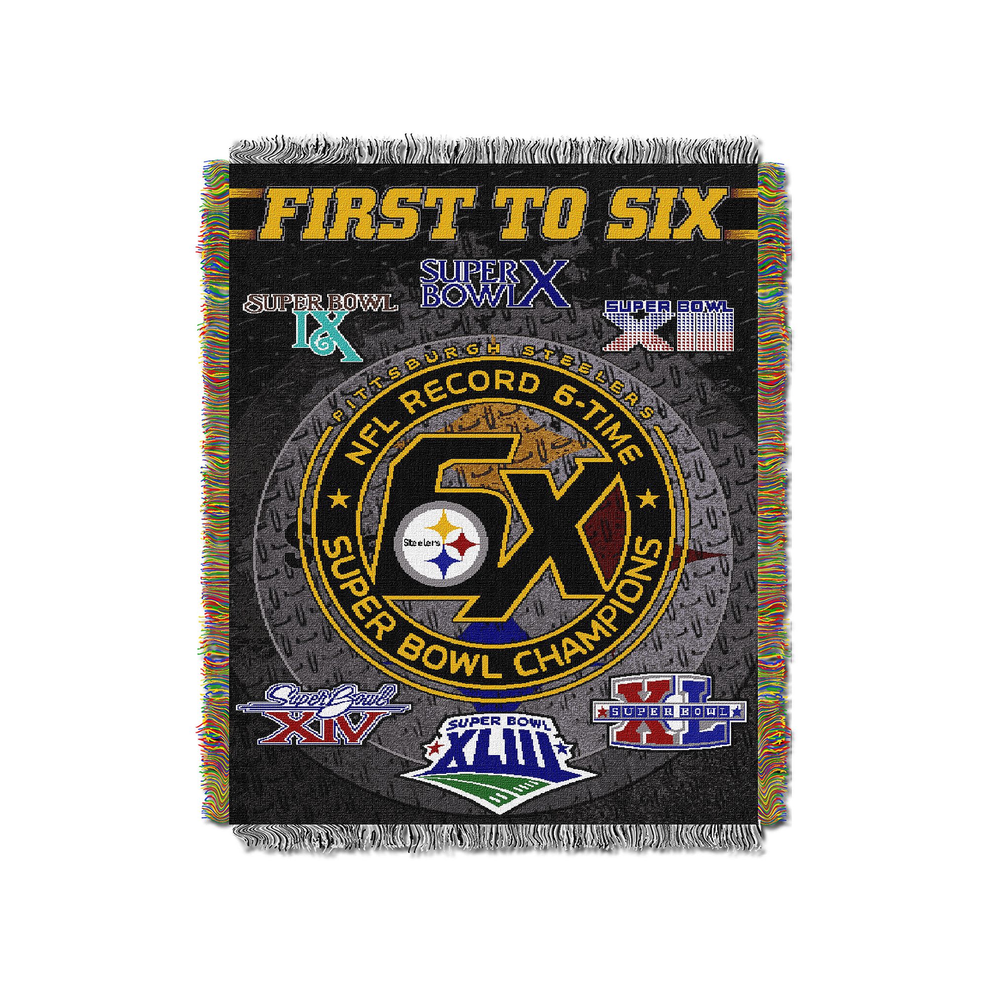Pittsburgh Steelers Commemorative Throw Blanket by Northwest, Team