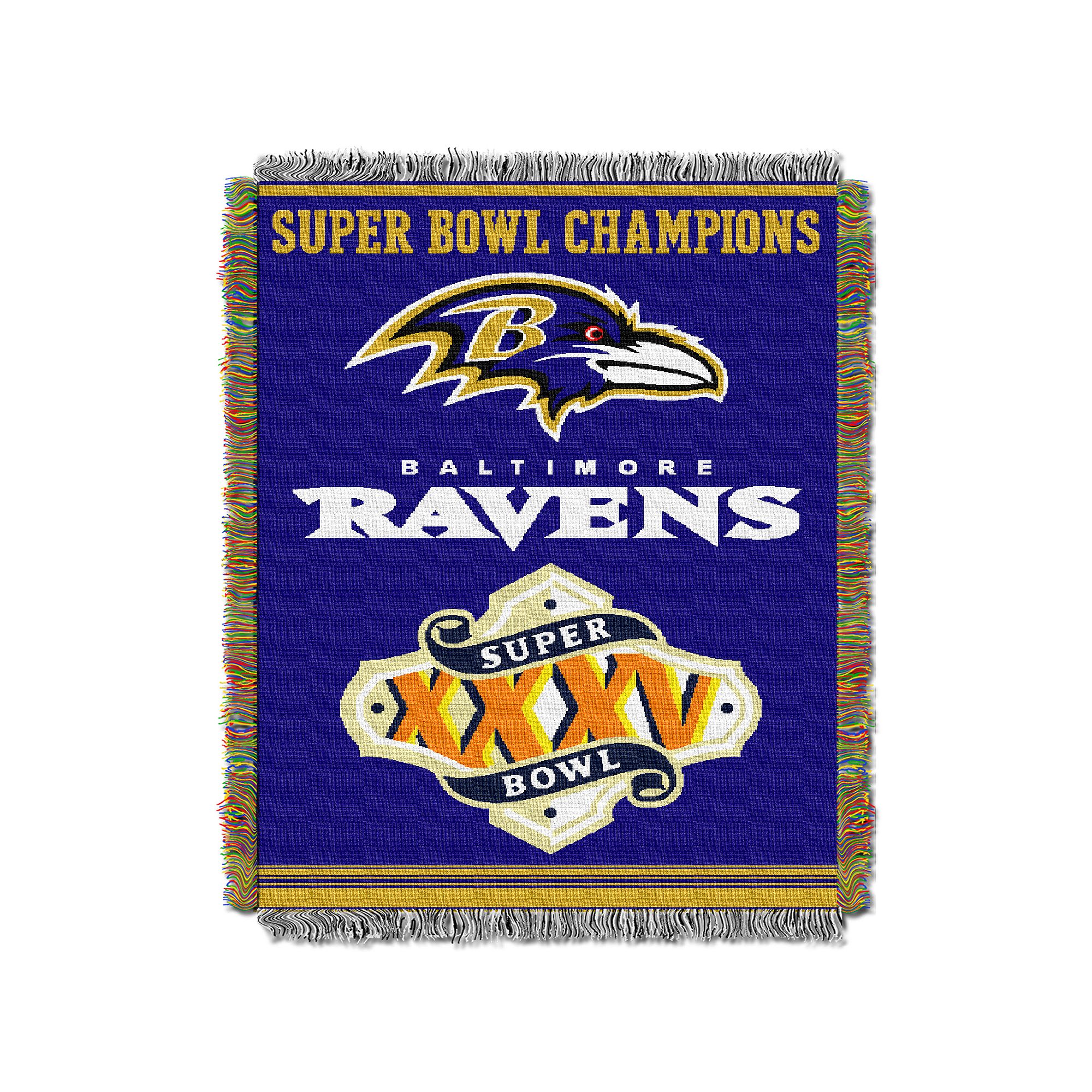 Baltimore Ravens Commemorative Throw Blanket by Northwest, Team