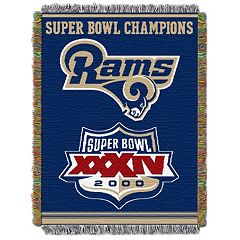 NFL Los Angeles Rams Super Bowl LVI Champions Woven Tapestry Throw