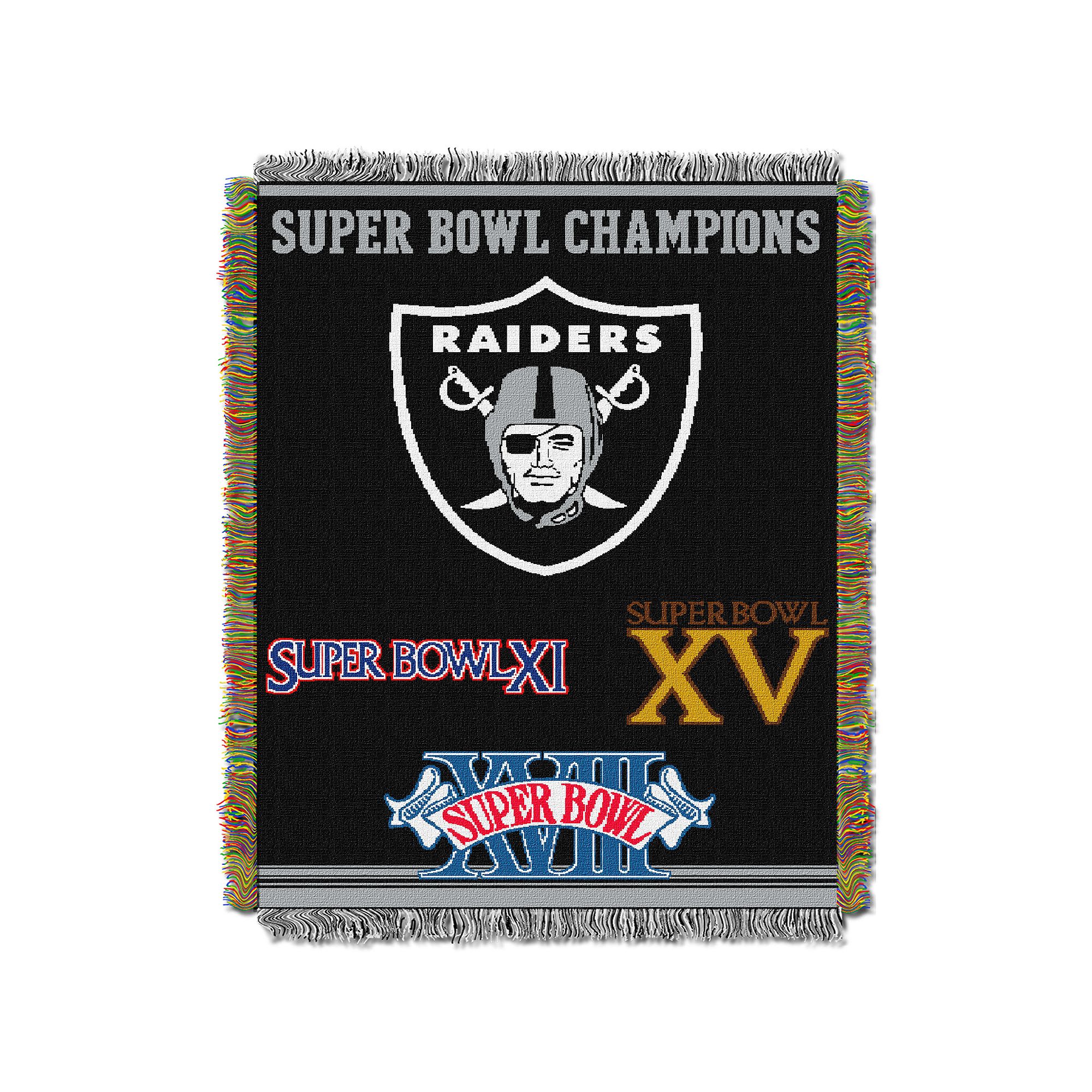 Oakland Raiders Commemorative Throw Blanket by Northwest, Team