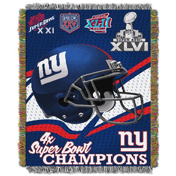 New York Giants Commemorative Throw Blanket by Northwest