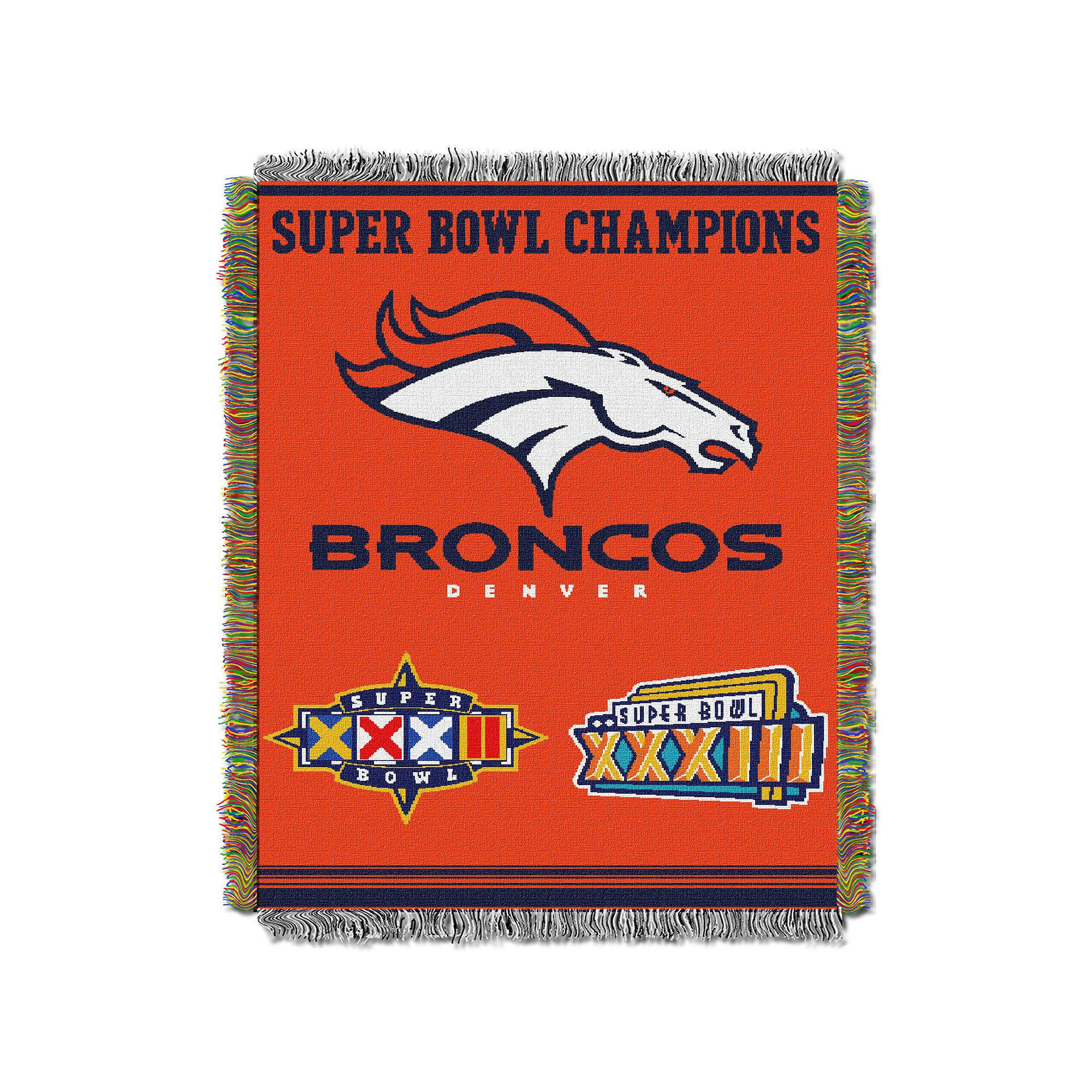 Denver Broncos Commemorative Throw Blanket by Northwest, Team