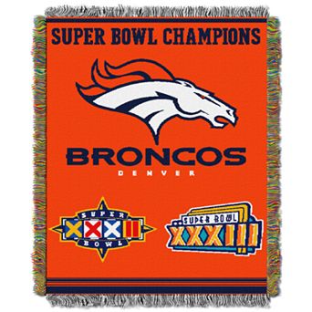 Denver Broncos Commemorative Throw Blanket by Northwest