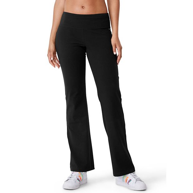 Jockey Women's Activewear Cotton Stretch Bootleg Pant, Black, S at   Women's Clothing store: Athletic Pants