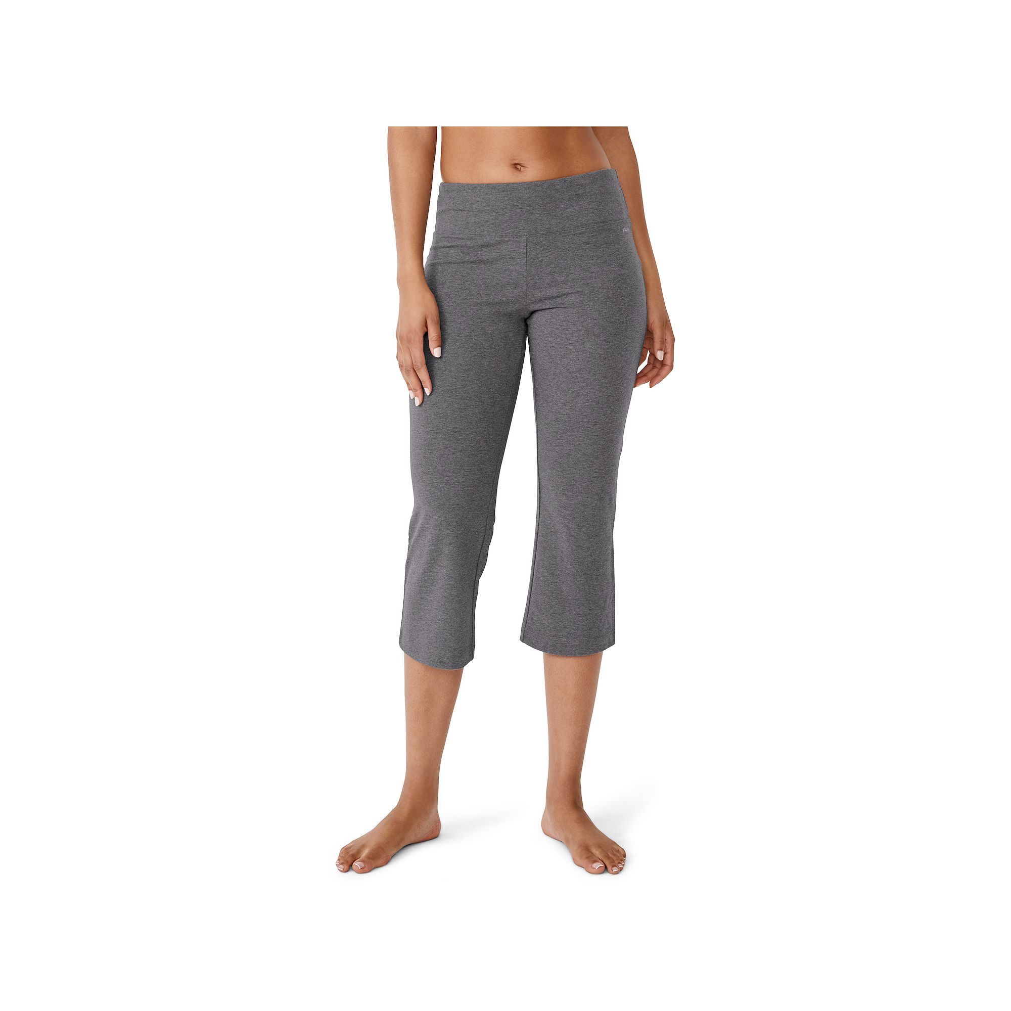 Jockey Sport® Slim Flare Capris, Womens, Size: XL, Grey