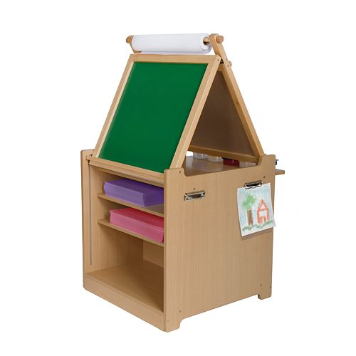 Guidecraft Desk To Easel Art Cart