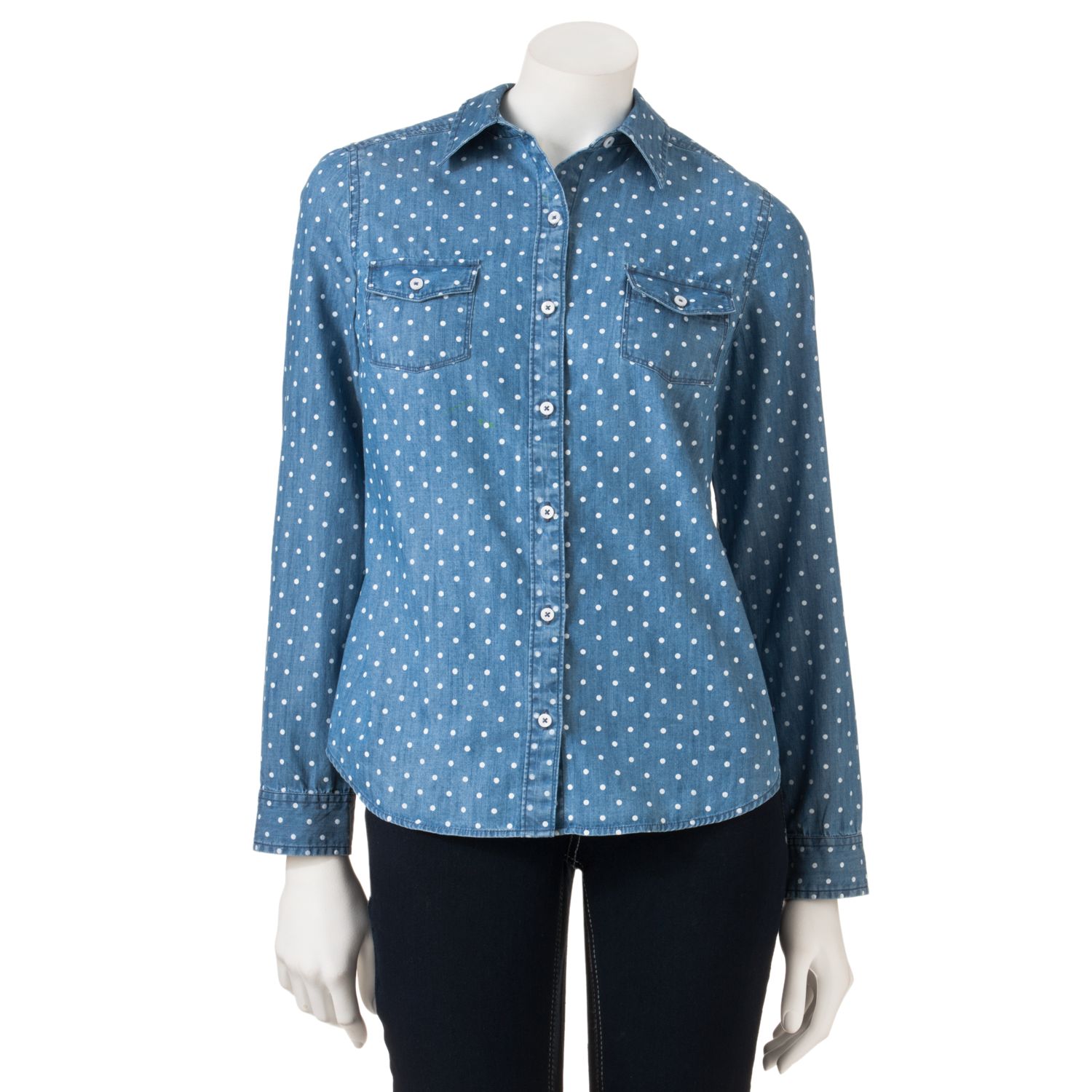 kohls polka dot shirt