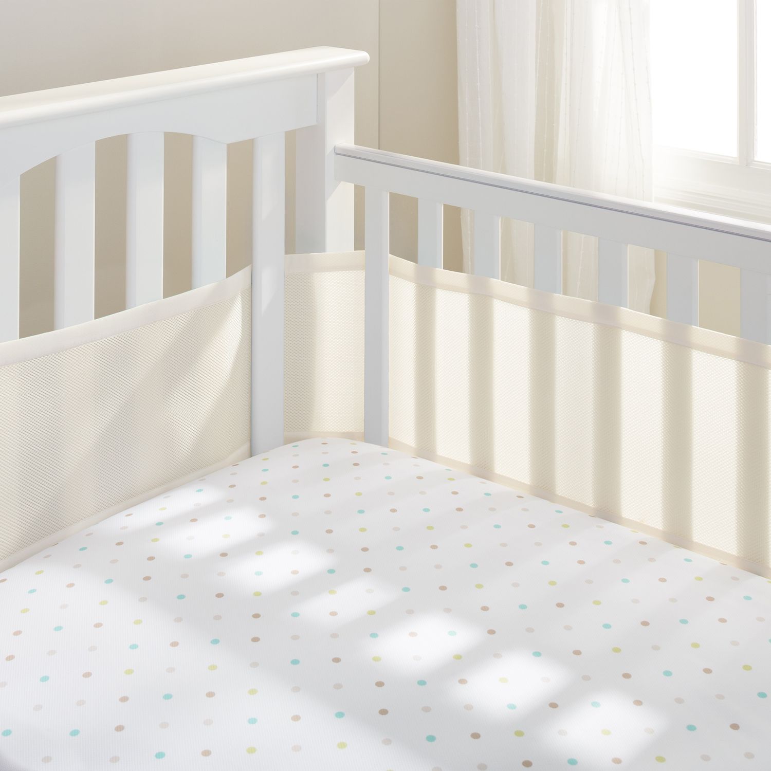 mini crib mesh bumper