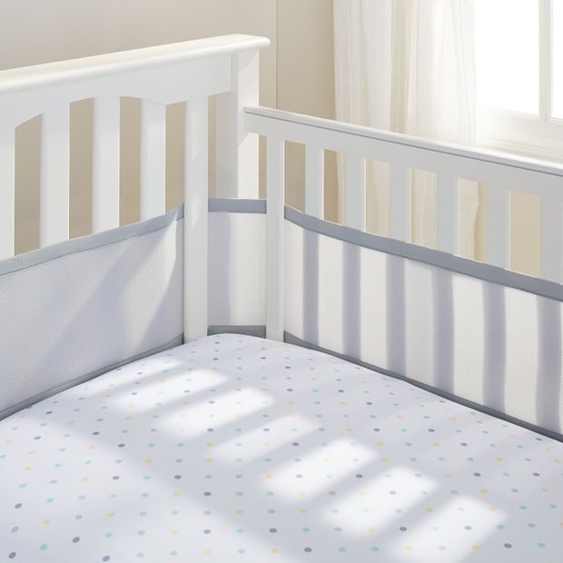 Mesh crib bumper install best sale