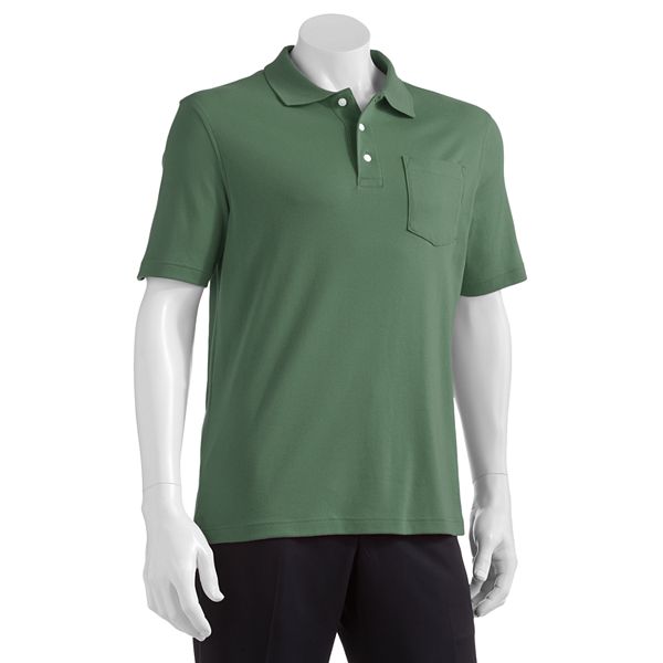 Croft Barrow® Solid Easy Care Pocket Polo Men