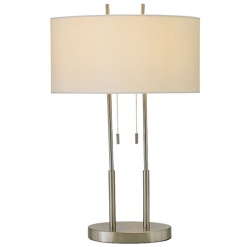 Adesso Duet Table Lamp, Grey, Furniture