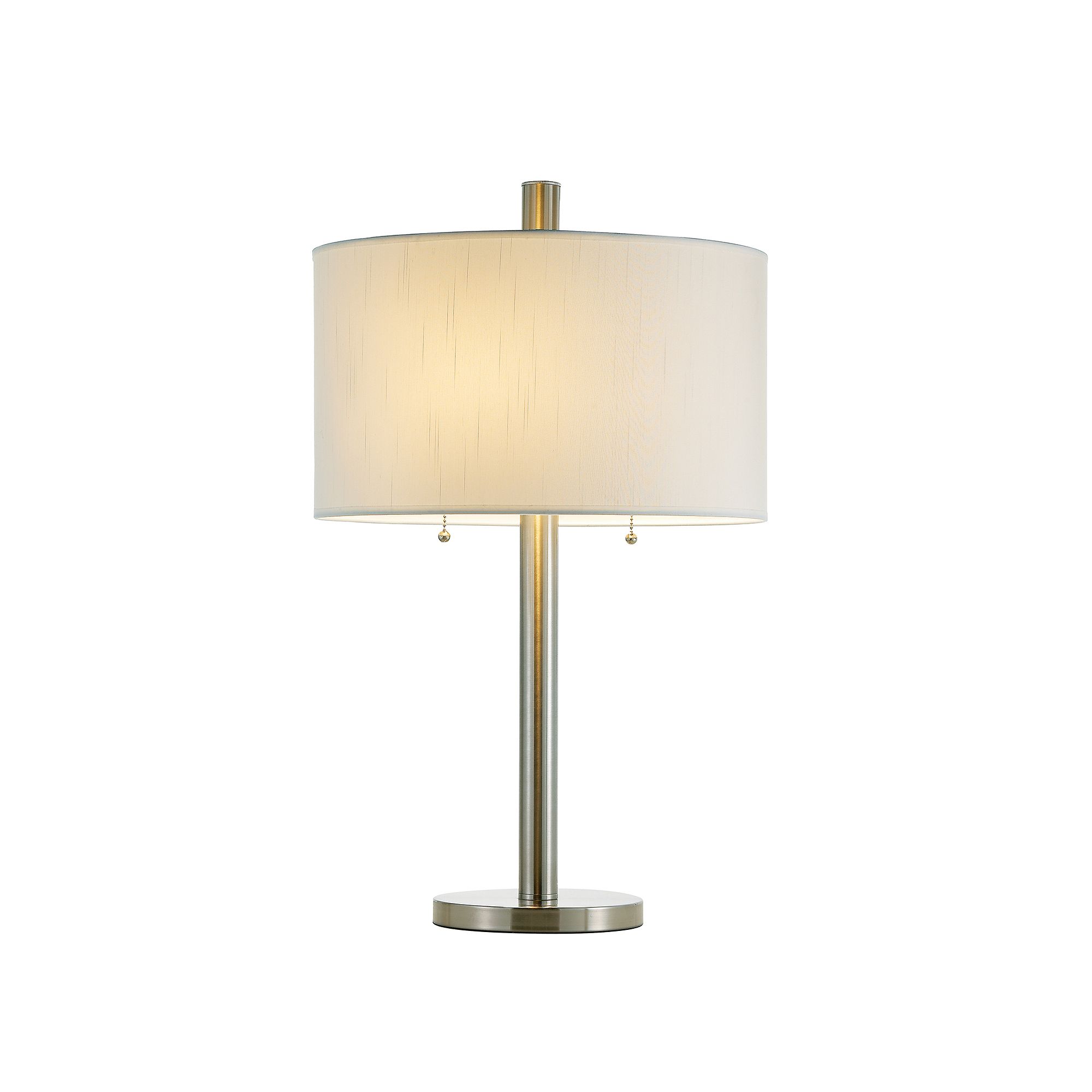 Adesso Boulevard Table Lamp, Brushed Silver