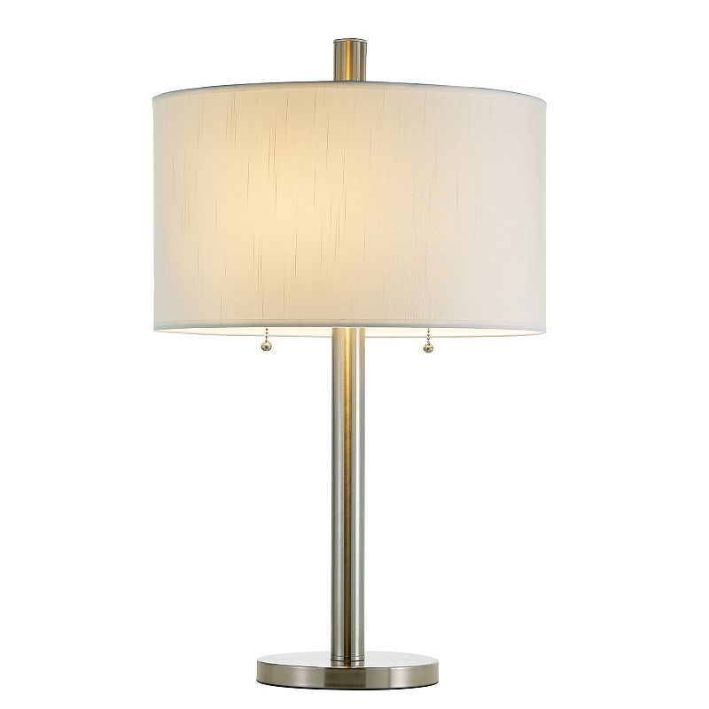 Adesso Boulevard Table Lamp, Grey, Furniture