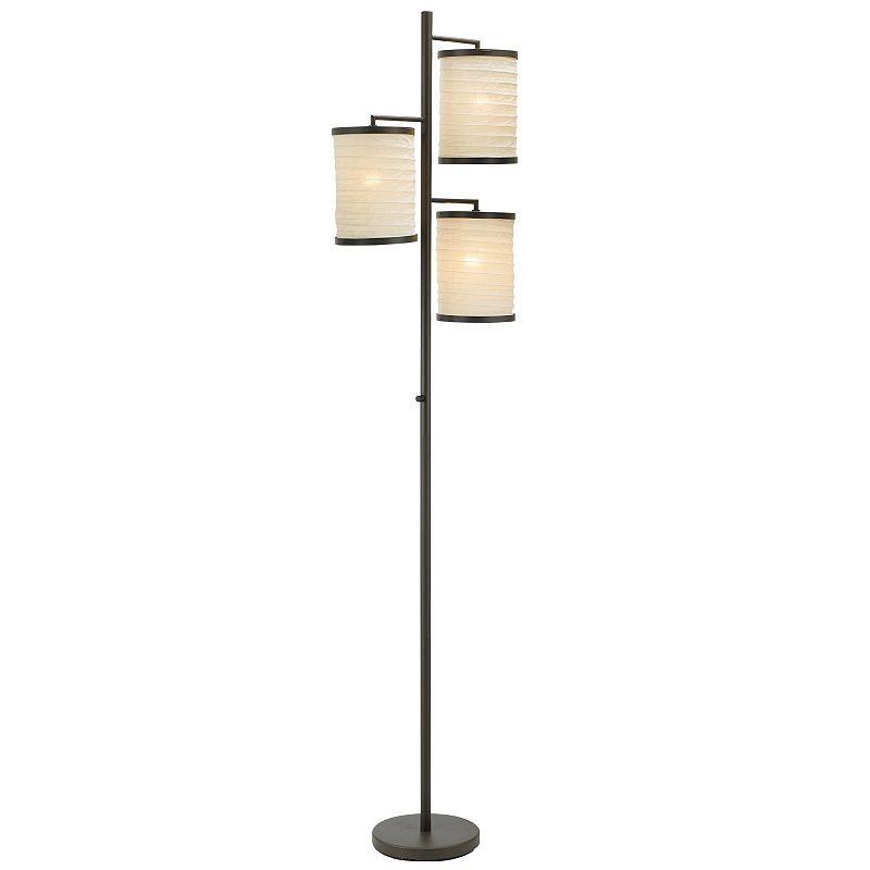 Adesso Bellows Tree Floor Lamp, Brown, Furniture