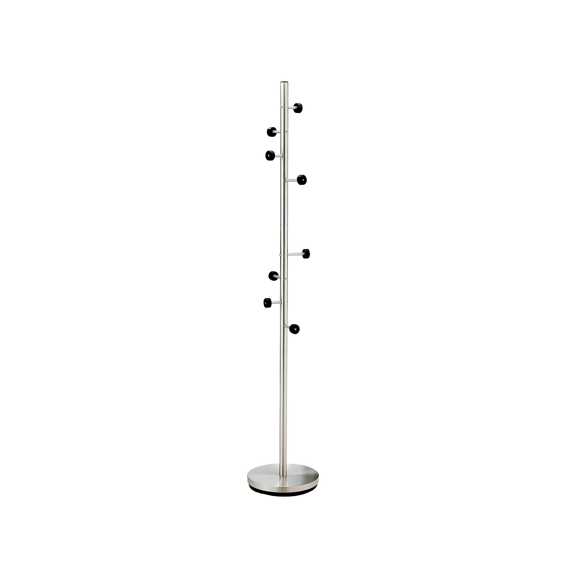 Adesso Swizzle Coat Rack, Brushed Silver