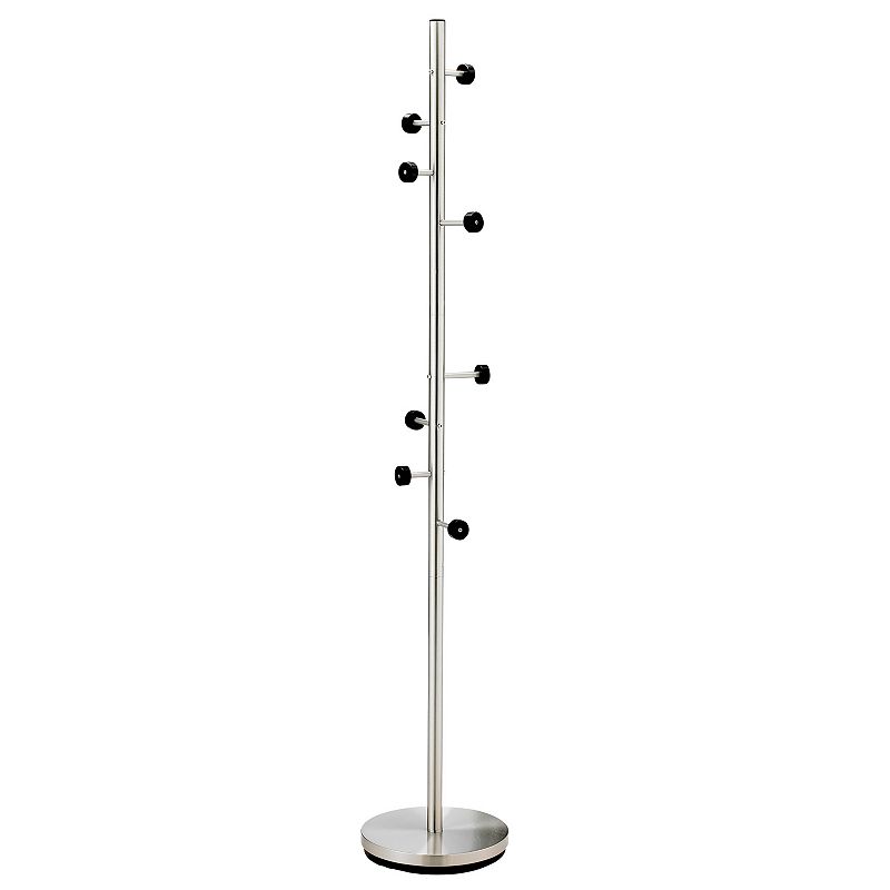 Adesso Swizzle Coat Rack, Grey, Furniture